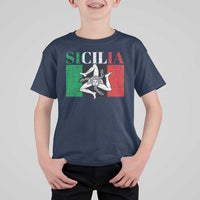 Italian Flag T Shirt For Kid Pisa Tower Colosseum Classic Scooter Retro - Wonder Print Shop