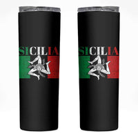 Italian Flag Skinny Tumbler Pisa Tower Colosseum Classic Scooter Retro - Wonder Print Shop