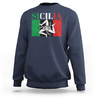 Italian Flag Sweatshirt Pisa Tower Colosseum Classic Scooter Retro - Wonder Print Shop