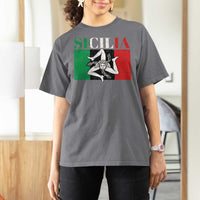 Italian Flag T Shirt For Women Pisa Tower Colosseum Classic Scooter Retro - Wonder Print Shop