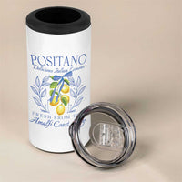 Positano Italy 4 in 1 Can Cooler Tumbler Amalfi Coast Italian Lemons Town Italy Vacation - Wonder Print Shop