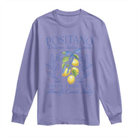 Positano Italy Long Sleeve Shirt Amalfi Coast Italian Lemons Town Italy Vacation - Wonder Print Shop