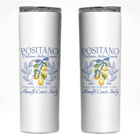 Positano Italy Skinny Tumbler Amalfi Coast Italian Lemons Town Italy Vacation - Wonder Print Shop
