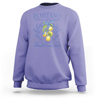 Positano Italy Sweatshirt Amalfi Coast Italian Lemons Town Italy Vacation - Wonder Print Shop