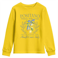 Positano Italy Youth Sweatshirt Amalfi Coast Italian Lemons Town Italy Vacation - Wonder Print Shop