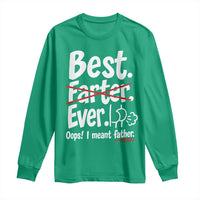 Retro Dad Worlds Best Farter I Mean Father Long Sleeve Shirt Funny Gag Gift Birthday Husband Dad Fathers Day