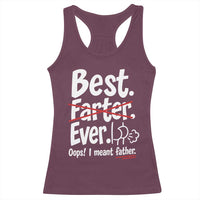 Retro Dad Worlds Best Farter I Mean Father Racerback Tank Top Funny Gag Gift Birthday Husband Dad Fathers Day