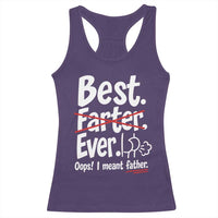 Retro Dad Worlds Best Farter I Mean Father Racerback Tank Top Funny Gag Gift Birthday Husband Dad Fathers Day