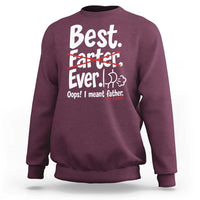 Retro Dad Worlds Best Farter I Mean Father Sweatshirt Funny Gag Gift Birthday Husband Dad Fathers Day