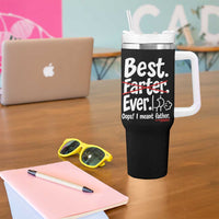Retro Dad Worlds Best Farter I Mean Father Tumbler With Handle Funny Gag Gift Birthday Husband Dad Fathers Day