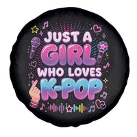 Kpop Lover Spare Tire Cover Just a Girl Who Loves K-Pop Korean Music