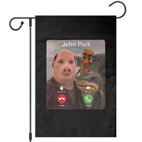 Tung Tung Tung Sahur John Pork Calling Garden Flag Tralalero Tralala Meme Brainrot Funny