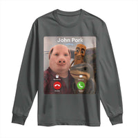 Tung Tung Tung Sahur John Pork Calling Long Sleeve Shirt Tralalero Tralala Meme Brainrot Funny