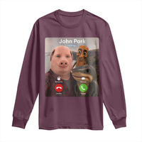 Tung Tung Tung Sahur John Pork Calling Long Sleeve Shirt Tralalero Tralala Meme Brainrot Funny