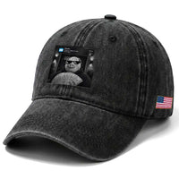 John Pork Meme Washed Cotton Baseball Cap There Is Motion At Your Front Door Funny Brainrot