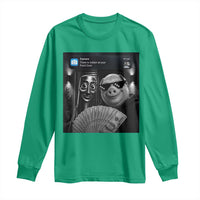 Tung Tung Tung Sahur John Pork Meme Brainrot Long Sleeve Shirt There Is Motion At Your Front Door