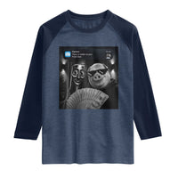 Tung Tung Tung Sahur John Pork Meme Brainrot Raglan Shirt There Is Motion At Your Front Door
