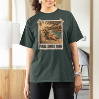 Funny Raccoon Feral Since 1996 30th Birthday T Shirt For Women Vintage 30 Year Old Gift