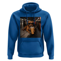 Funny Pitbull Drinking Iced Coffee Hoodie Vintage Pittie Dog Lovers Meme