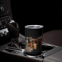 Funny Pitbull Drinking Iced Coffee Tumbler Cup Vintage Pittie Dog Lovers Meme