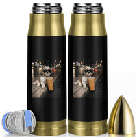 Funny Shih Tzu Drinking Iced Coffee Bullet Tumbler Vintage Dog Lover
