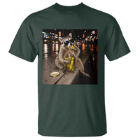 Funny Raccoon Eating Pickles Meme T Shirt