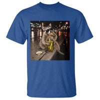 Funny Raccoon Eating Pickles Meme T Shirt