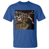 Funny Raccoon Skunk Possum Eating Pickles T Shirt Support Local Street Cats Retro Animal Meme