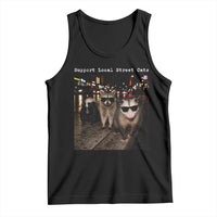 Support Local Street Cats Tank Top Funny Raccoon Skunk Possum Animal Meme