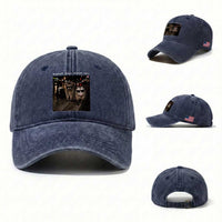 Support Local Street Cats Washed Cotton Baseball Cap Funny Raccoon Skunk Possum Animal Meme