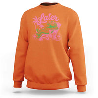 Later Gator Funny Alligator Meme Sweatshirt Last Day of School Summer Vacation Teachers Kids
