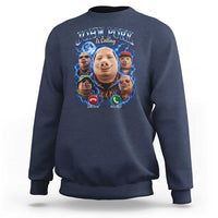 John Pork Calling Sweatshirt Funny Answer Call Phone Brainrot Meme Vintage Bootleg Graphic