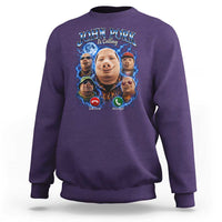 John Pork Calling Sweatshirt Funny Answer Call Phone Brainrot Meme Vintage Bootleg Graphic
