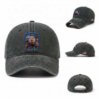 John Pork Calling Washed Cotton Baseball Cap Funny Answer Call Phone Brainrot Meme Vintage Bootleg Graphic