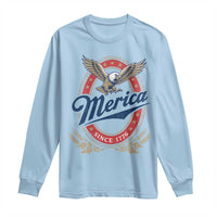 Retro Merica Eagle Funny 4th Of July Long Sleeve Shirt Vintage Independence Day 1776