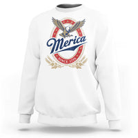 Retro Merica Eagle Funny 4th Of July Sweatshirt Vintage Independence Day 1776