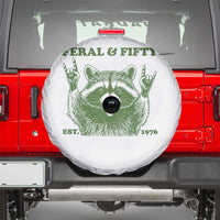 Raccoon 50th Birthday Spare Tire Cover Funny Feral And Fifty Vintage 1976 50 Year Old Gift