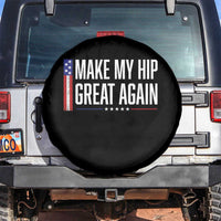 Make My Hip Great Again Funny Broken Hip Surgery Recovery Spare Tire Cover Vintage USA Flag Patriotic