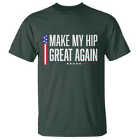Make My Hip Great Again Funny Broken Hip Surgery Recovery T Shirt Vintage USA Flag Patriotic