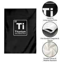 Hip Replacement Recovery Garden Flag Titanium Ti After Market Parts Surgery Recovery Graphic