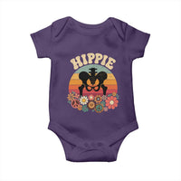 Hip Replacement Recovery Baby Onesie Hippie 70s Retro Sunset Floral Anatomy Graphic