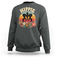 Hip Replacement Recovery Sweatshirt Hippie 70s Retro Sunset Floral Anatomy Graphic
