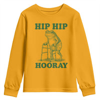 Funny Frog Hip Surgery Recovery Graphic Youth Sweatshirt Get Well Soon Gifts