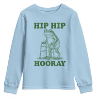 Funny Frog Hip Surgery Recovery Graphic Youth Sweatshirt Get Well Soon Gifts