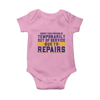Funny Surgery Recovery Graphic Baby Onesie Sorry This Person Is Temporarily Out Of Service Hip Knee Shoulder Joint Replacement