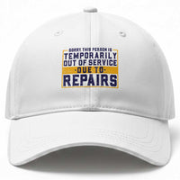 Funny Surgery Recovery Graphic Baseball Cap Sorry This Person Is Temporarily Out Of Service Hip Knee Shoulder Joint Replacement