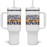 Funny Surgery Recovery Graphic Tumbler With Handle Sorry This Person Is Temporarily Out Of Service Hip Knee Shoulder Joint Replacement
