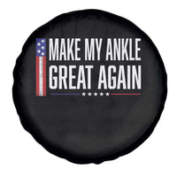 Make My Ankle Great Again Funny Ankle Surgery Recovery Spare Tire Cover Vintage USA Flag Patriotic
