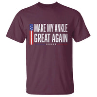 Make My Ankle Great Again Funny Ankle Surgery Recovery T Shirt Vintage USA Flag Patriotic