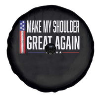 Make My Shoulder Great Again Funny Shoulder Surgery Recovery Spare Tire Cover Vintage USA Flag Patriotic